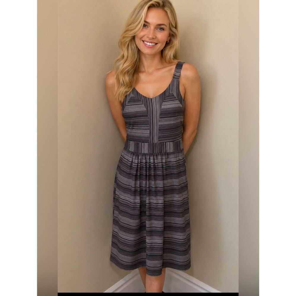 TEHAMA Black & White Sun Dress Size L